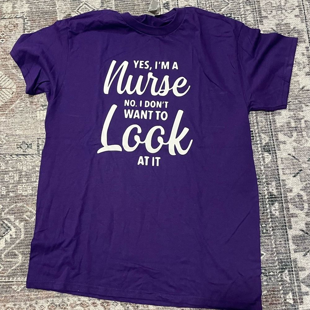 Purple nursing tshirt
